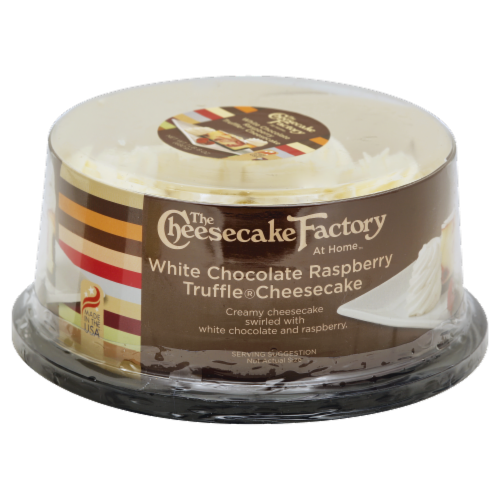 The Cheesecake Factory White Chocolate Raspberry Truffle Cheesecake Perspective: front