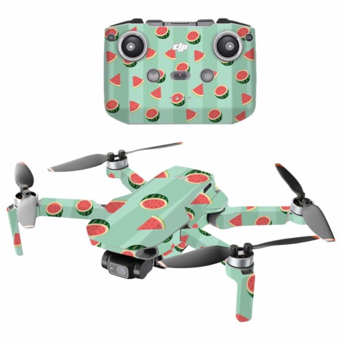 MightySkins DJMAVMIN2021-Watermelon Patch Compatible with DJI Mini 2 Portable Drone - Waterme Perspective: front
