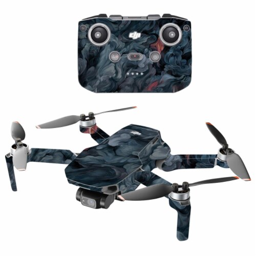 MightySkins DJMAVMIN2021-Storm Cloud Compatible with DJI Mini 2 Portable Drone - Storm Cloud Perspective: front