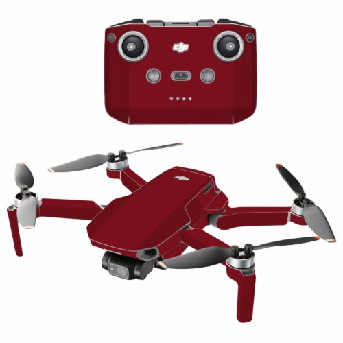 MightySkins DJMAVMIN2021-Solid Burgundy Compatible with DJI Mini 2 Portable Drone - Solid Bur Perspective: front
