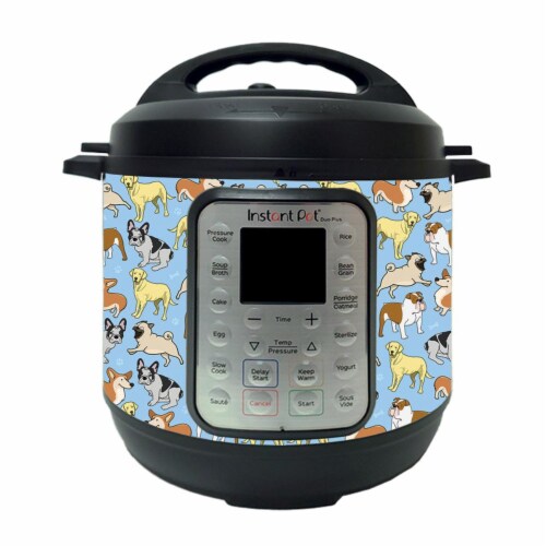 MightySkins INPTDO6QT-Puppy Party Skin Compatible with Instant Pot Duo 6 qt. - Puppy Party Perspective: front