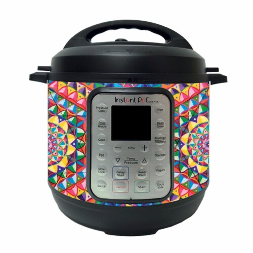 MightySkins INPTDO6QT-Rainbow Kaleidoscope Skin Compatible with Instant Pot Duo 6 qt. - Rainb Perspective: front