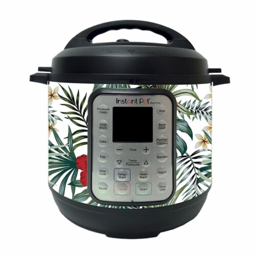 MightySkins INPTDO6QT-Tropical Hibiscus Skin Compatible with Instant Pot Duo 6 qt. - Tropical Perspective: front
