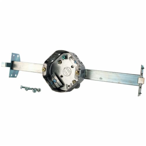 Steel City 4 In. New Construction Octagon Ceiling Fan Box with Brace, 1