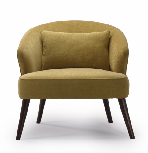 Pagi Brown Upholstery Accent Chair Perspective: front