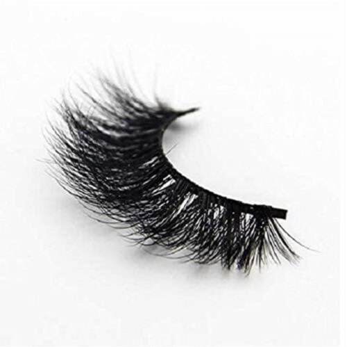 2Chique Boutique 3D Mink False Eyelashes Dramatic Look 100% Handmade Reusable Style 3D6 Perspective: front