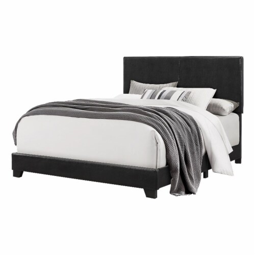 Twin leather store bed frame