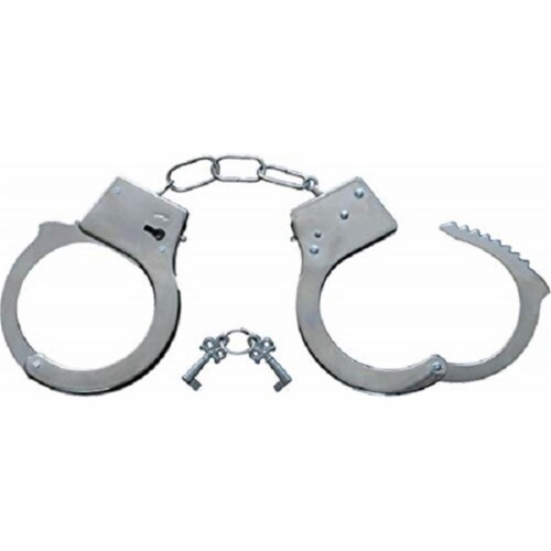 Dress Up America Metal Hand Cuffs With Keys#44; Costume Perspective: front