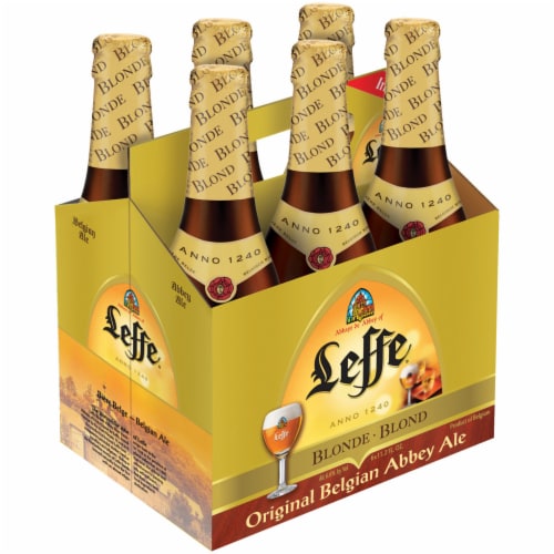 Leffe Blonde Original Belgian Abbey Ale Perspective: front