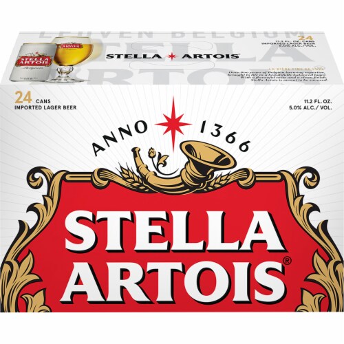 Stella Artois Imported Lager Beer Perspective: front