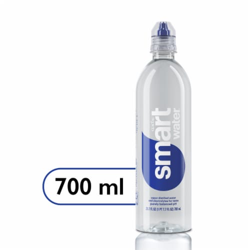Smartwater® Vapor Distilled Electrolyte Bottled Water Perspective: front