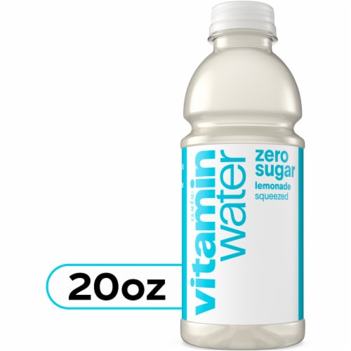 Vitaminwater® Zero Sugar Squeezed Lemonade Flavored Bottled Water Perspective: front