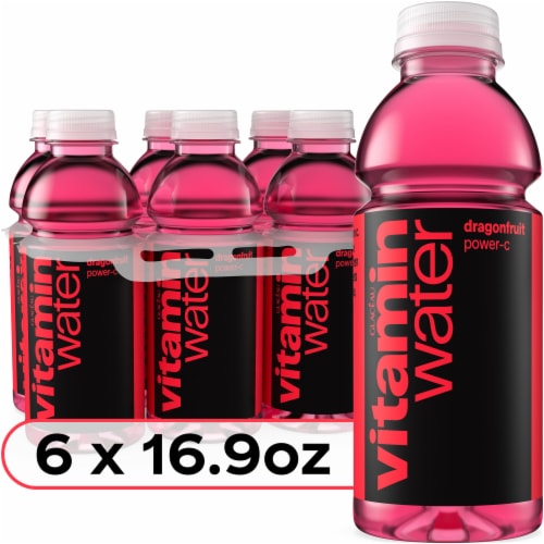 vitaminwater® Power-C Dragonfruit Flavored Bottled Water Beverages Perspective: front