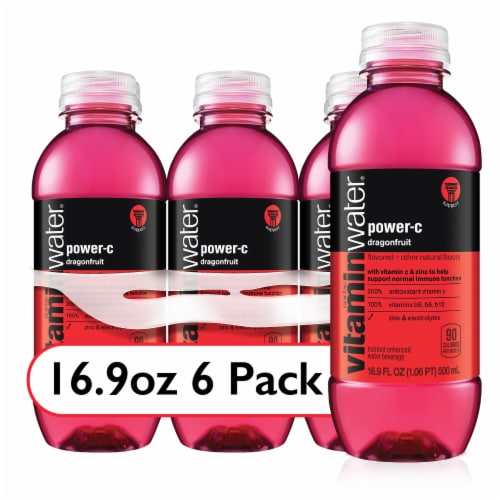 Vitaminwater® Power-C Dragonfruit Flavored Bottled Water Perspective: front