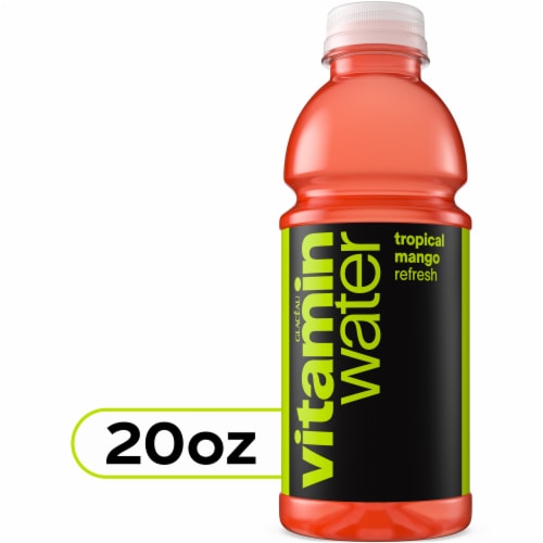 Vitaminwater® Refresh Tropical Mango Flavored Bottled Water Perspective: front