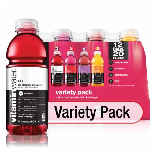 Vitaminwater® Variety Pack Bottled Water Perspective: front