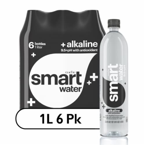 Smartwater® Alkaline Vapor Distilled Bottled Water Perspective: front