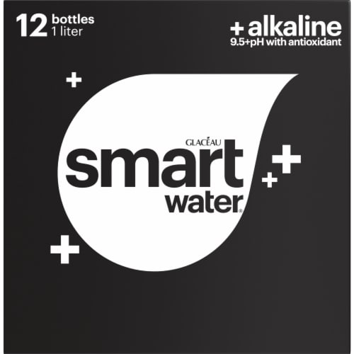 Glaceau Smartwater Alkaline with Antioxidant Bottles Perspective: front