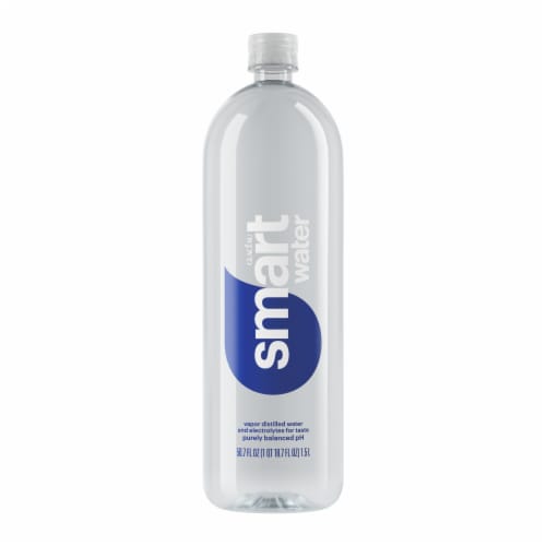 Smartwater® Vapor Distilled Electrolyte Enhanced Bottled Water Perspective: front