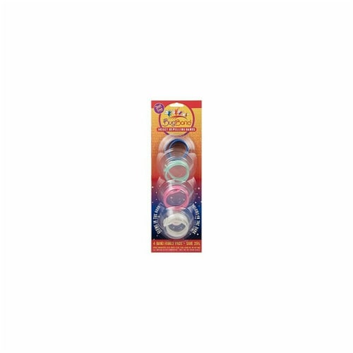 Bug Band 88206 Wristband Family Pak Blister Card - Assorted Colors- 12 Packs of 4 Perspective: front
