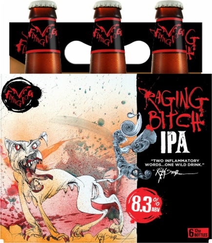 Flying Dog Raging Bitch IPA Perspective: front