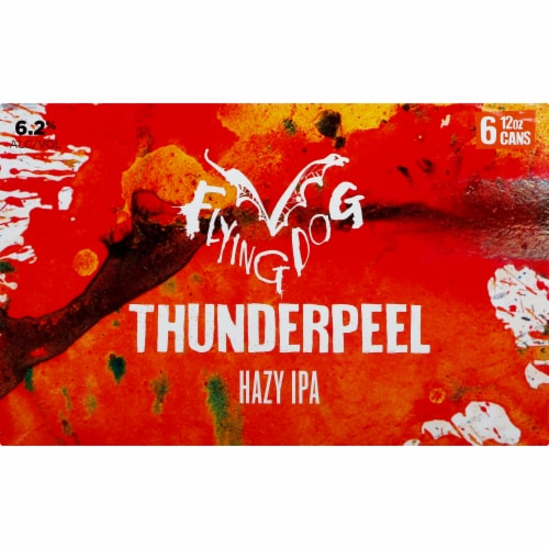 Flying Dog Thunderpeel Hazy IPA Craft Beer Perspective: front