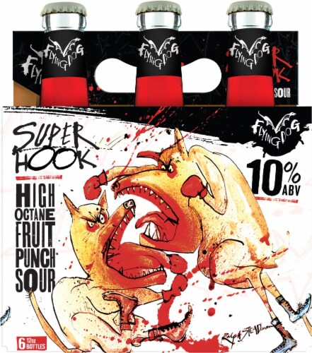 Flying Dog Super Hook Fruit Punch Sour Beer Perspective: front