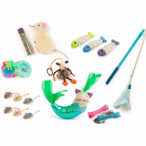 SmartyKat Welcome Home New Cat Pack Catnip Toys - 18 Set Perspective: front