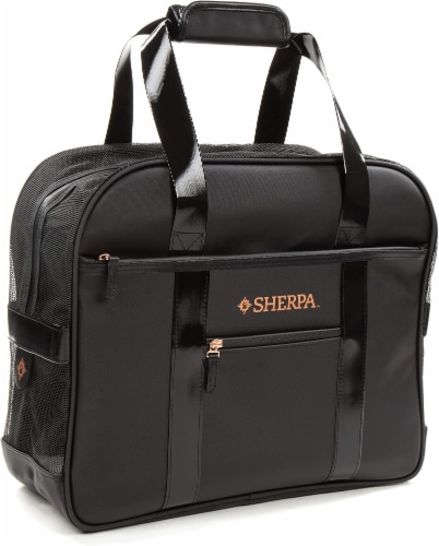 Sherpa Tote Around Town Pet Carrier Black Small Small Harris