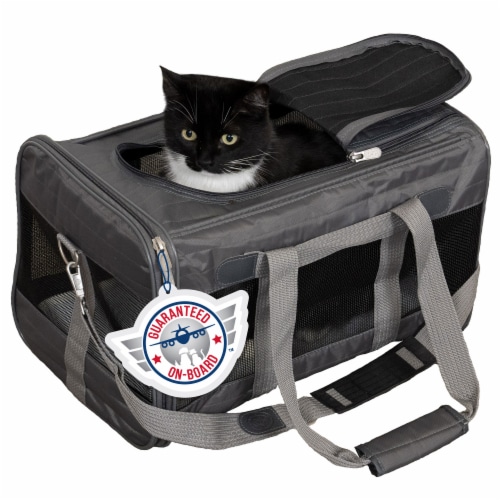 Sherpa Original Deluxe Travel Pet Carrier, Airline Approved, Charcoal,  Large, Large - Fry's Food Stores