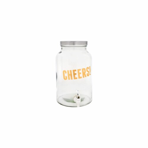 Home Essentials & Beyond Posh Cheers 1.5 Gallon Beverage Dispenser Perspective: front