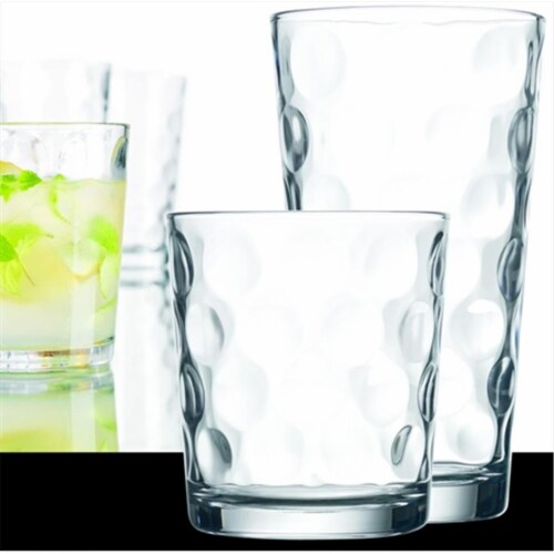 Home Essentials 9648 Home Essential Eclipse 16 Piece Drinkware Set - Pack of 2 Perspective: front