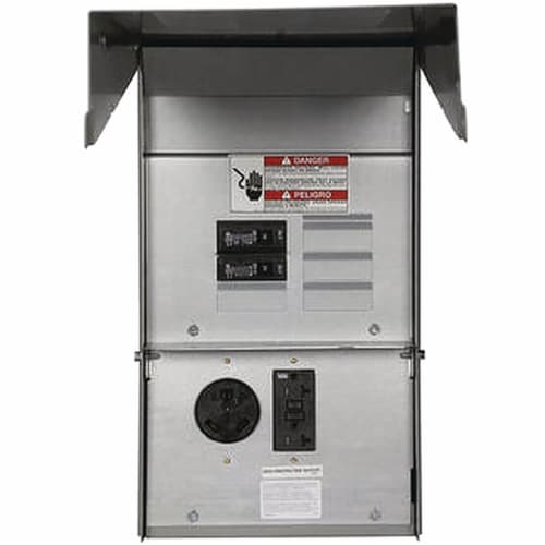 Eaton Cutler-Hammer 30A/20A Raintight Enclosure CHU4N9NS Perspective: front