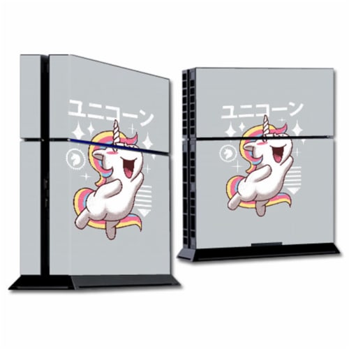 MightySkins SOPS4-Unicorn Kawaii Skin for Sony PS4 Console - Unicorn Kawaii Perspective: front