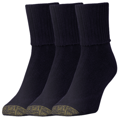 Gold Toe Anklet Sock Pack - Black Perspective: front