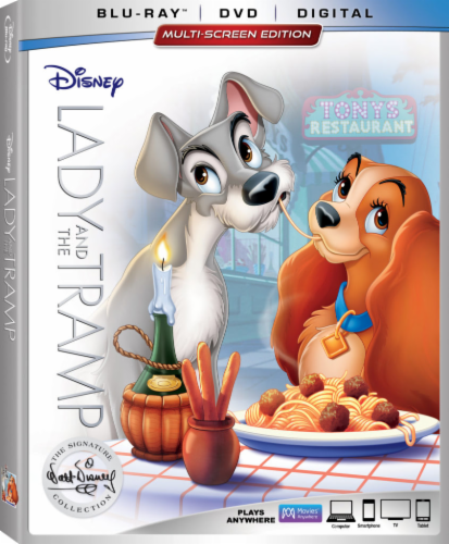 Lady and the Tramp: Signature Collection (2018 - Blu-ray/DVD/Digital HD) Perspective: front