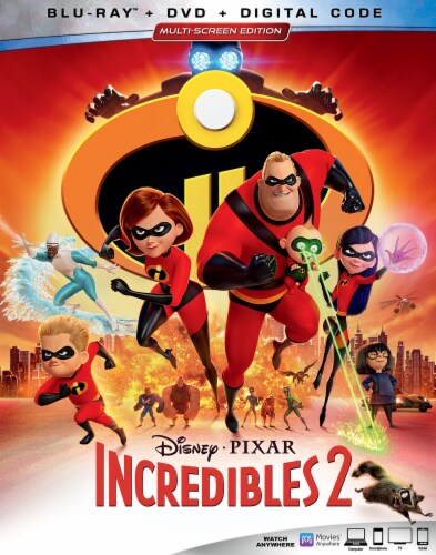 Incredibles 2 (2018 - Blu-Ray/DVD/Digital Code) Perspective: front