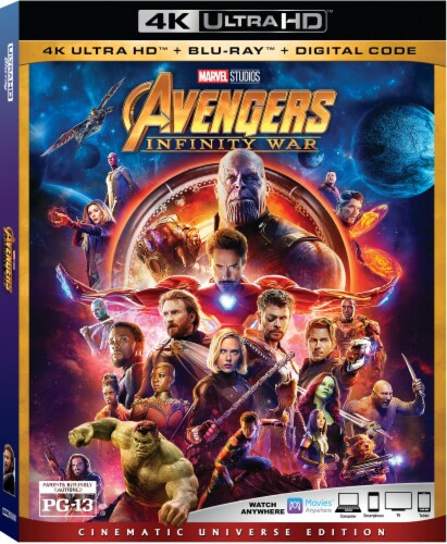 Avengers: Infinity War (2018 - 4K Ultra HD/Blu-Ray/Digital Code - Cinematic Universe Edition) Perspective: front