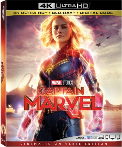 Captain Marvel (2019 - 4K Ultra HD/Blu-Ray/Digital Code) Perspective: front