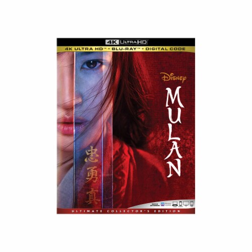 Mulan Live Action (2020 - 4K Ultra HD/Blu-Ray/Digital Code) Available 11/10/20 Perspective: front