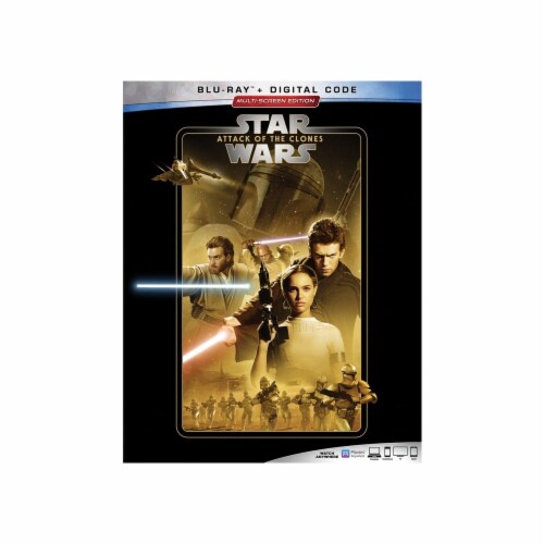 Star Wars: Episode II - Attack of the Clones (2002 - Blu-Ray/Digital Code) Perspective: front