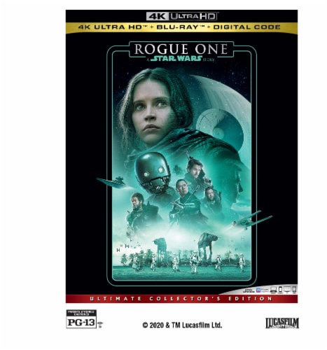 Rogue One: A Star Wars Story (2016 - 4K Ultra HD/Blu-Ray/Digital Code) Available 3/31/2020 Perspective: front