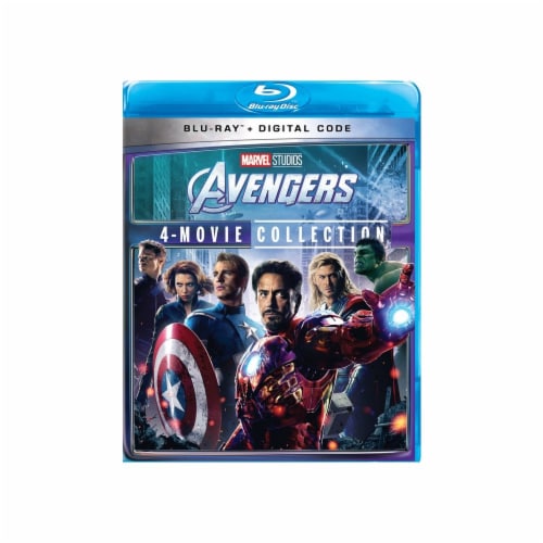 Avengers: 4 Movie Collection  (Blu-Ray + Digital Code) Perspective: front