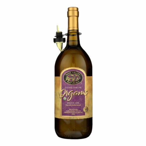 Napa Valley Naturals Organic Extra Virgin Olive Oil - Case of 6 - 50.8 Fl oz. Perspective: front