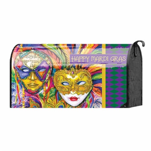 mardi gras mailbox decorations