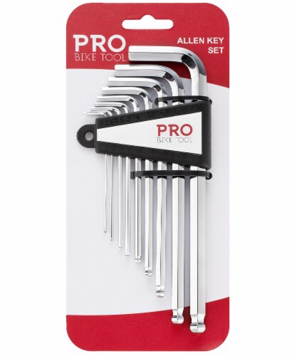 PRO BIKE TOOL Clé Allen/Hex Set - 9 Outils Acier S2 - Kit Entretien Vélos  Route/Montagne, 0.94 H 5.24 L 9.72 W - Foods Co.