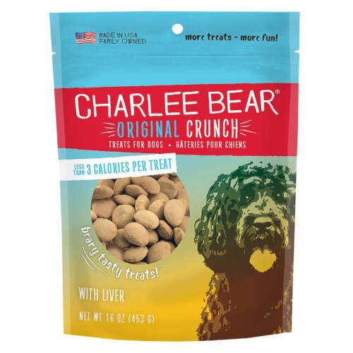 Charlee Bear® Original Crunch with Liver Dog Treats Perspective: front