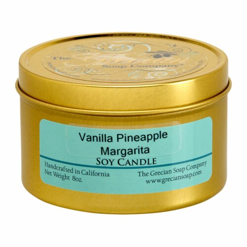 Greciansoap CAN-28 8 oz Black Raspberry Vanilla Hand Poured Soy Candles Perspective: front