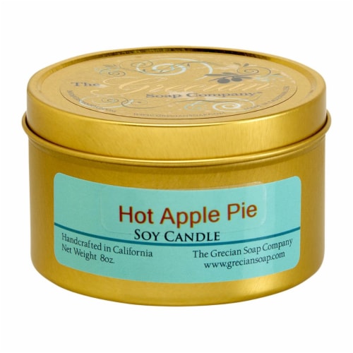Greciansoap CAN-36 8 oz Pumpkin Spice Hand Poured Soy Candles Perspective: front