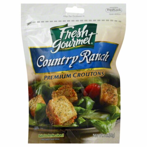 Fresh Gourmet® Country Ranch Croutons Perspective: front